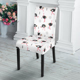 Ostrich Pattern Print Design 02 Dining Chair Slipcover