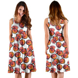 Sun Glasses Pattern Print Design 01 Sleeveless Midi Dress