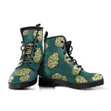 Hop Pattern Background Leather Boots