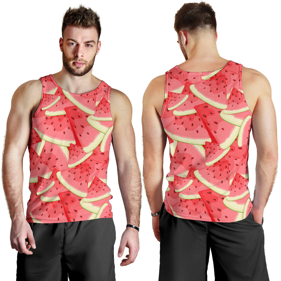 Watermelon Pattern Background Men Tank Top