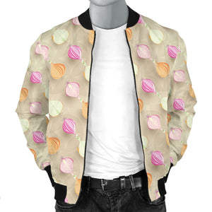 Onion Pattern Theme Men Bomber Jacket