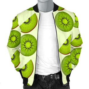 Kiwi Pattern Men Bomber Jacket