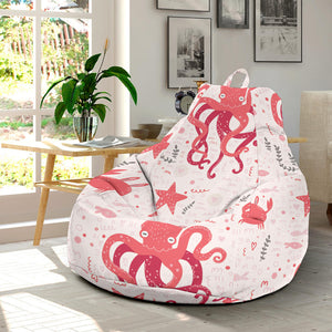 Octopus  Crab Starfish Pattern Bean Bag Cover