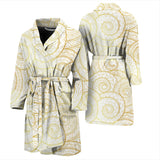 Shell Tribal Pattern Men Bathrobe