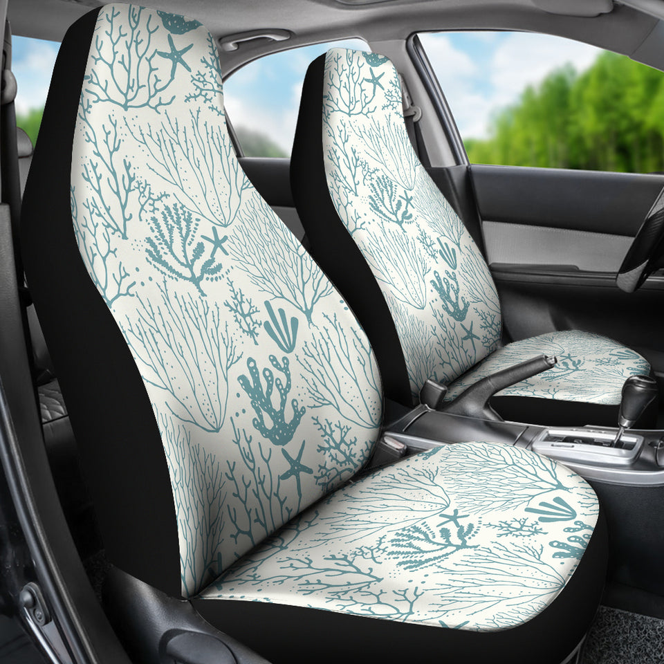 Coral Reef Pattern Print Design 02 Universal Fit Car Seat Covers