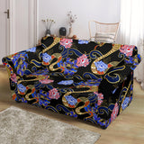 Snake Flower Pattern Loveseat Couch Slipcover