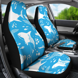 Shark Pattern Blue Theme Universal Fit Car Seat Covers