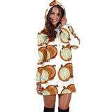 Onion Theme Pattern Women Hoodie Dress