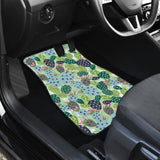 Cactus Pattern Background Front Car Mats