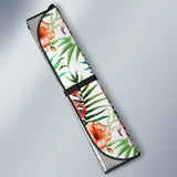 Flamingo Flower Leaves Pattern Car Sun Shade