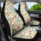 Dragonfly Flower Pattern Universal Fit Car Seat Covers