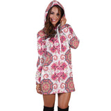 Indian Pattern Women Hoodie Dress