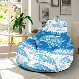 Dolphin Tribal Pattern Ethnic Motifs Bean Bag Cover