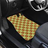 Hamburger Pattern Print Design 02 Front Car Mats