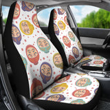 Daruma Dot Pattern Universal Fit Car Seat Covers