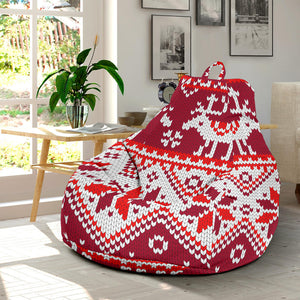 Snowman Sweater Printed Pattern Bean Bag Cover