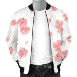 Sakura Pattern Men Bomber Jacket