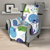 Whale Stripe Dot Pattern Chair Cover Protector