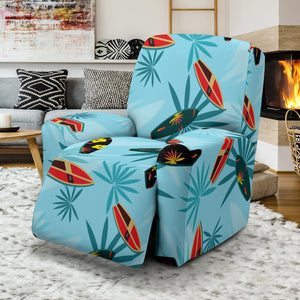 Surfboard Pattern Print Design 03 Recliner Chair Slipcover