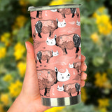 Rhino Tribal Pattern Tumbler