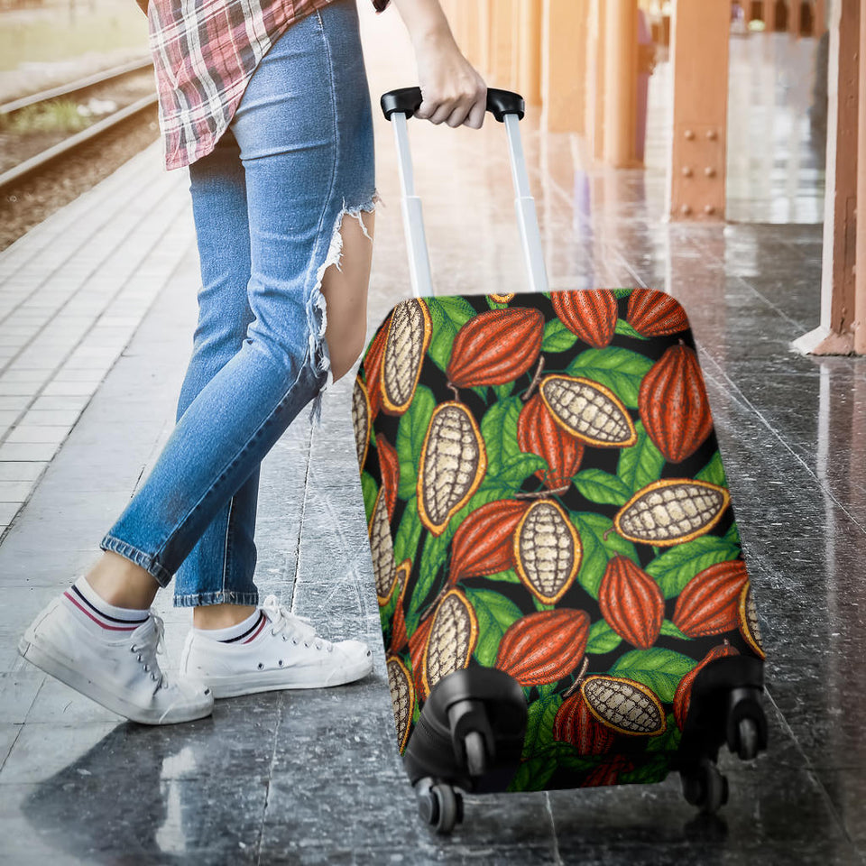 Cocoa Leaves Pattern Luggage Covers