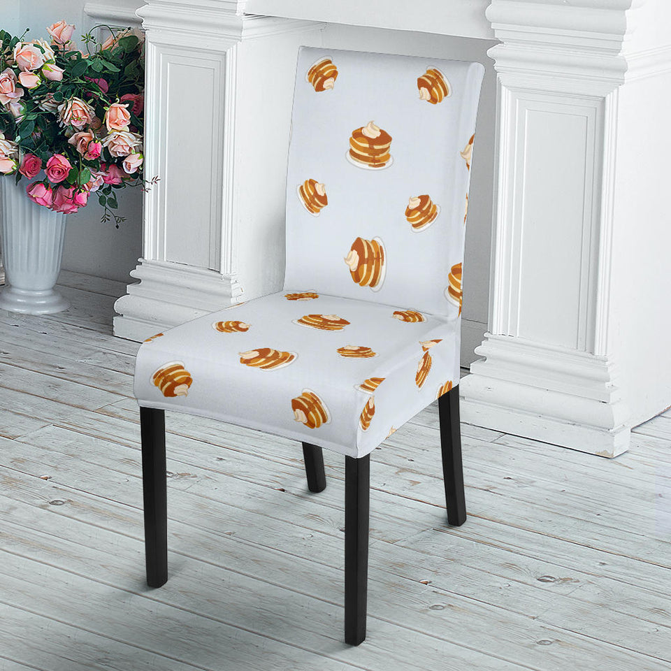 Pancake Pattern Print Design 03 Dining Chair Slipcover