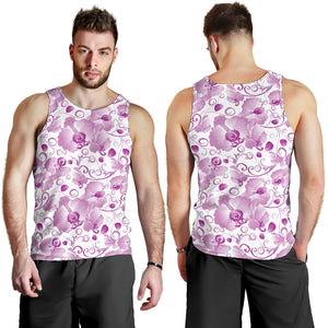 Orchid Pattern Men Tank Top