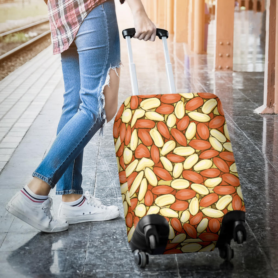 Peanut Pattern Background Luggage Covers