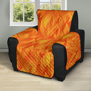 Red Flame Fire Pattern Recliner Cover Protector