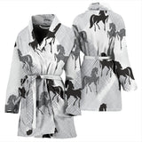 Horse Pattern Women Bathrobe