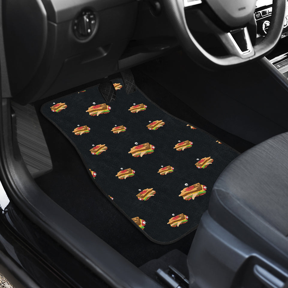 Sandwich Pattern Print Design 03 Front Car Mats