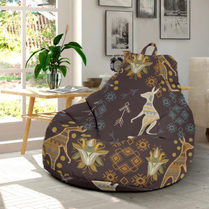 Kangaroo Aboriginal Theme Pattern  Bean Bag Cover