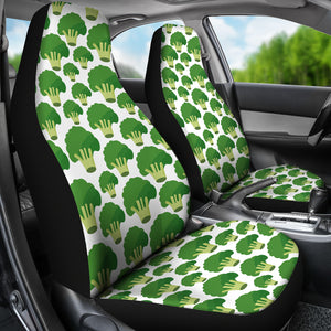 Broccoli Pattern Background Universal Fit Car Seat Covers