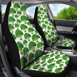 Broccoli Pattern Background Universal Fit Car Seat Covers