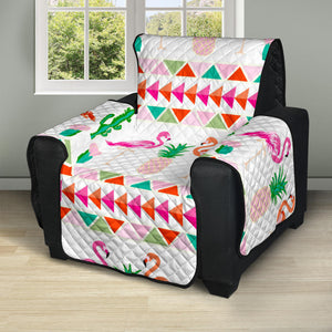 Flamingo Pattern Recliner Cover Protector