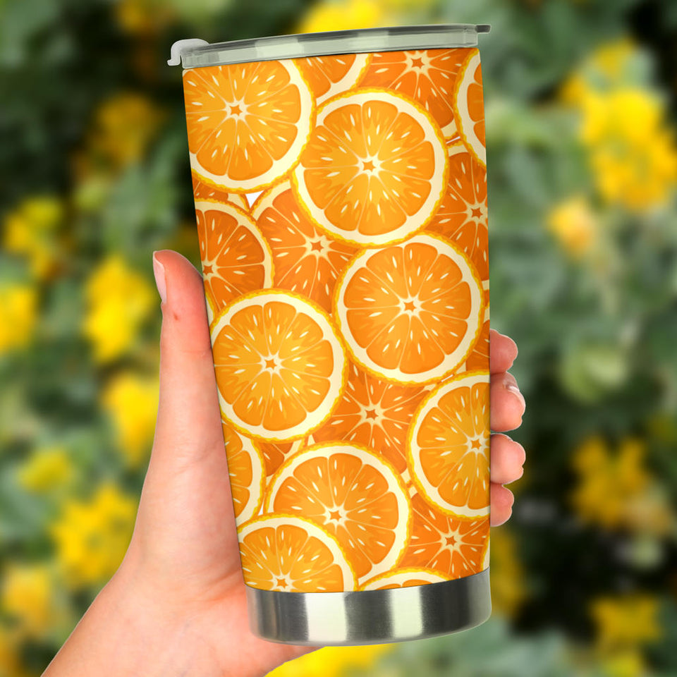 Sliced Orange Pattern Tumbler