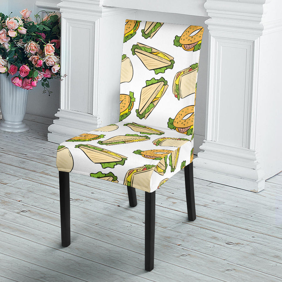 Sandwich Pattern Print Design 05 Dining Chair Slipcover