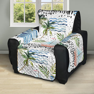 Sailboat Pattern Theme Recliner Cover Protector