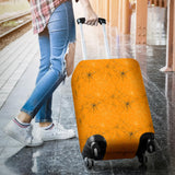 Cobweb Spider Web Pattern Orange Background Luggage Covers