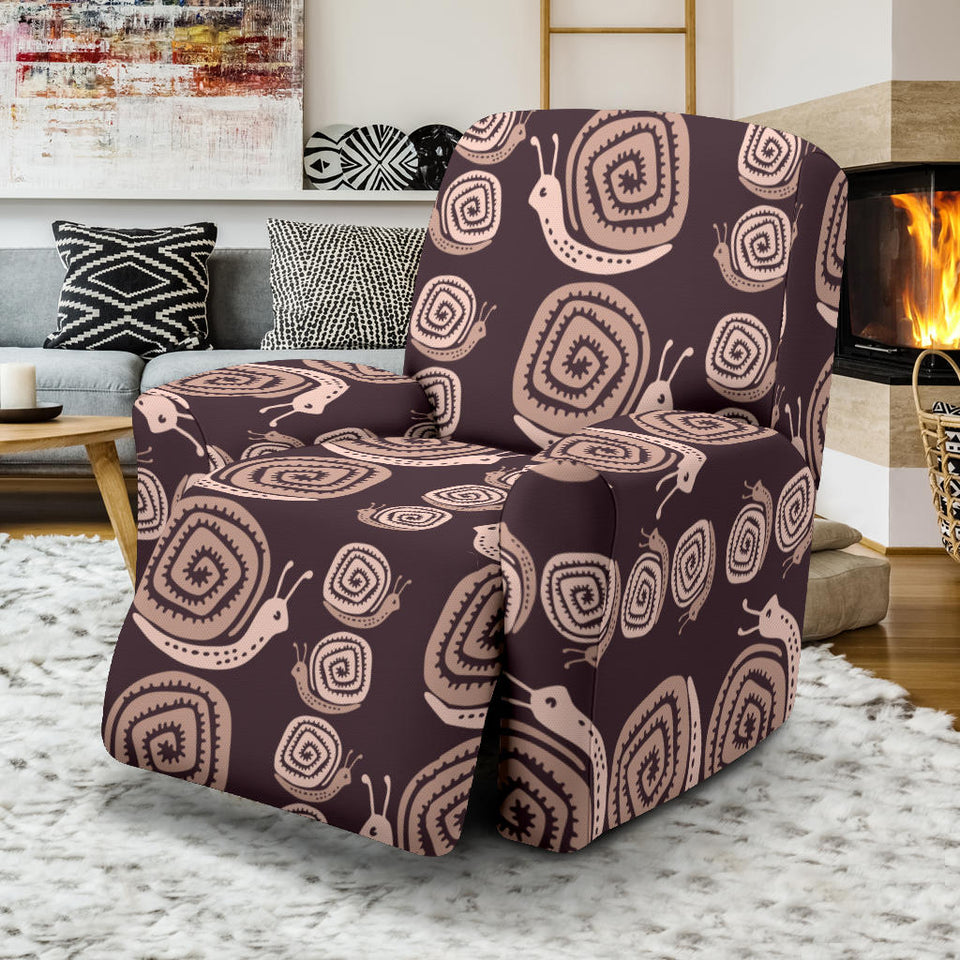 Snail Pattern Print Design 03 Recliner Chair Slipcover