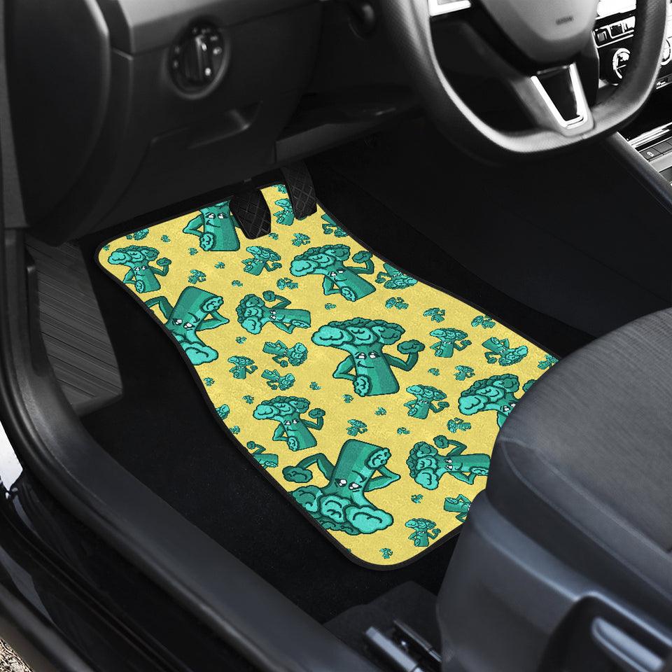 Cute Broccoli Pattern Front Car Mats