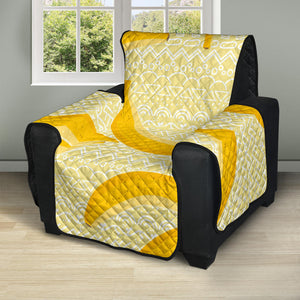 Banana Pattern Tribel Background Recliner Cover Protector