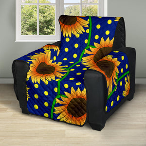 Sunflower Pokka Dot Pattern Recliner Cover Protector