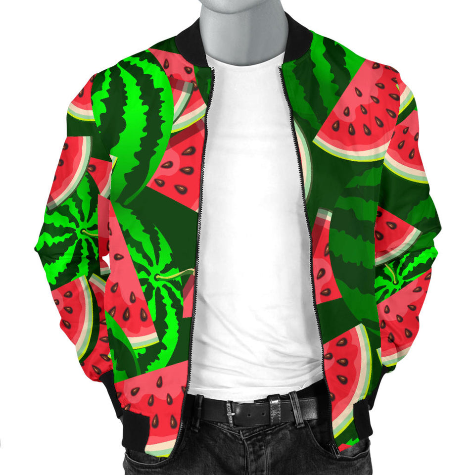 Watermelon Pattern Theme Men Bomber Jacket