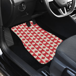 Canada Pattern Print Design 03 Front Car Mats