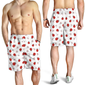 Ladybug Pattern Print Design 04 Men Shorts