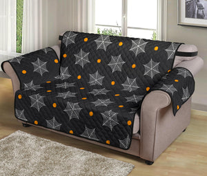 Cobweb Spider Web Pokka Dot Pattern Loveseat Couch Cover Protector