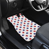 Hamburger Pattern Print Design 04 Front Car Mats