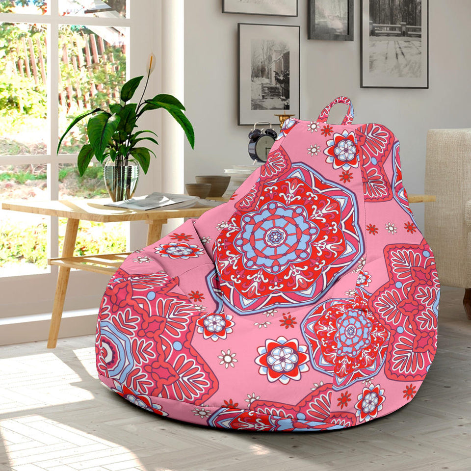 Indian Pink Pattern Bean Bag Cover