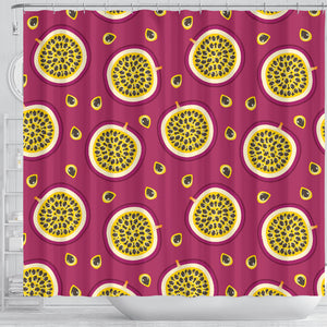 Sliced Passion Fruit Pattern Shower Curtain Fulfilled In US
